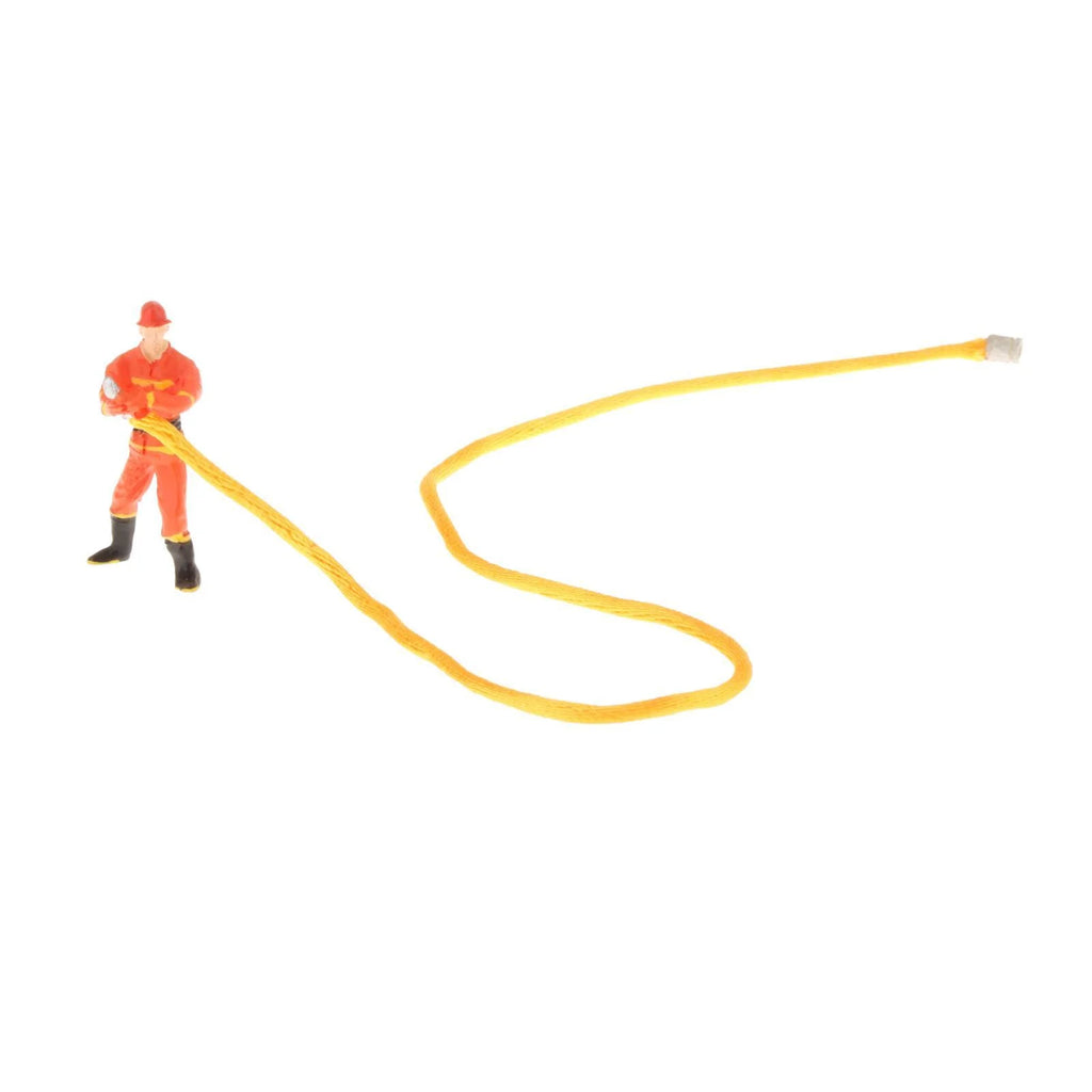 Miniature Firefighter Figures 1:50 Scale Model Train People Diorama Character R960073
