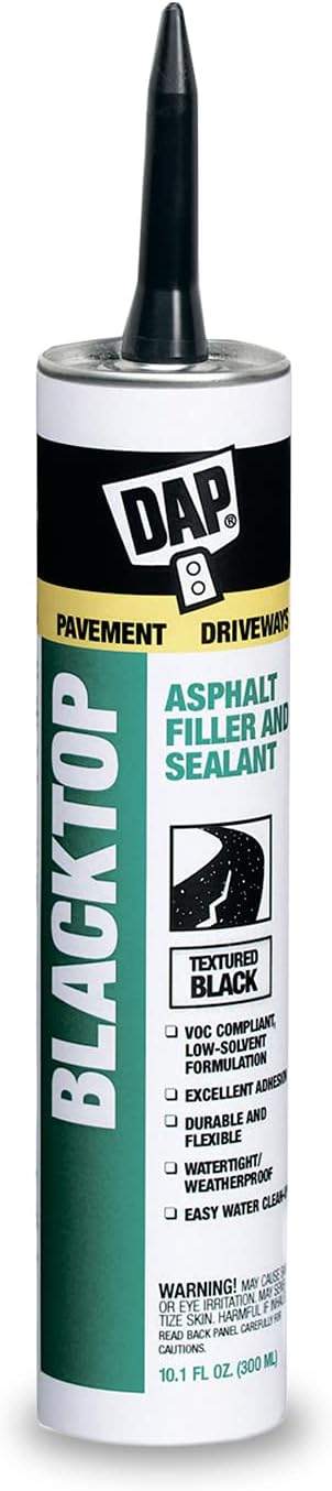 12 Pack 10.1 oz Blacktop Asphalt Filler and Sealant V567862