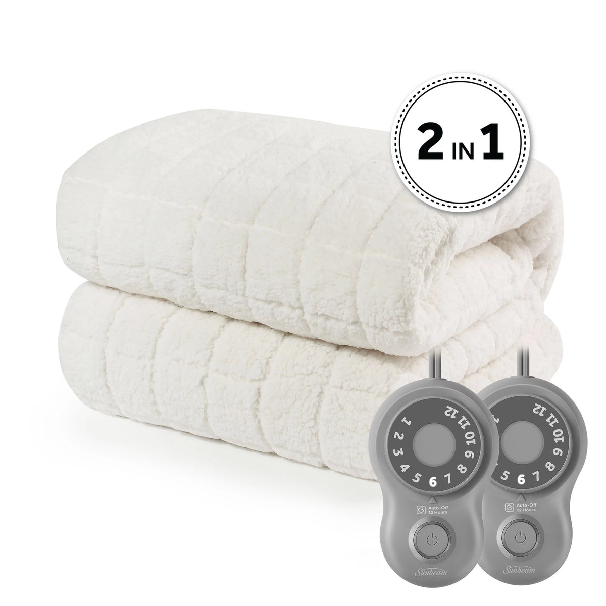 2-in-1 Reversible Heated and Cooling Mattress Pad Queen Size O4608