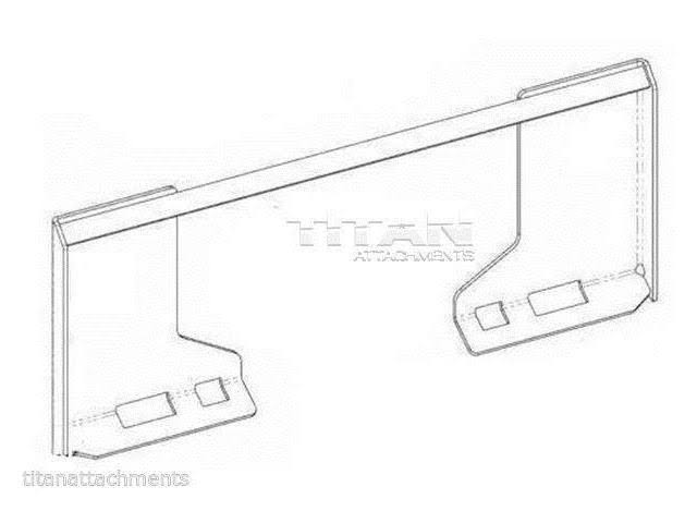 5/16x22 Quick Tach Loader Cut Out Universal Mount Plate G5121