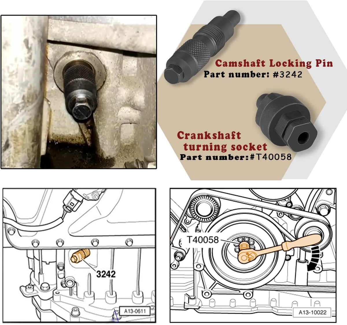 Engine Camshaft Alignment Tools Pack of 2 I180955