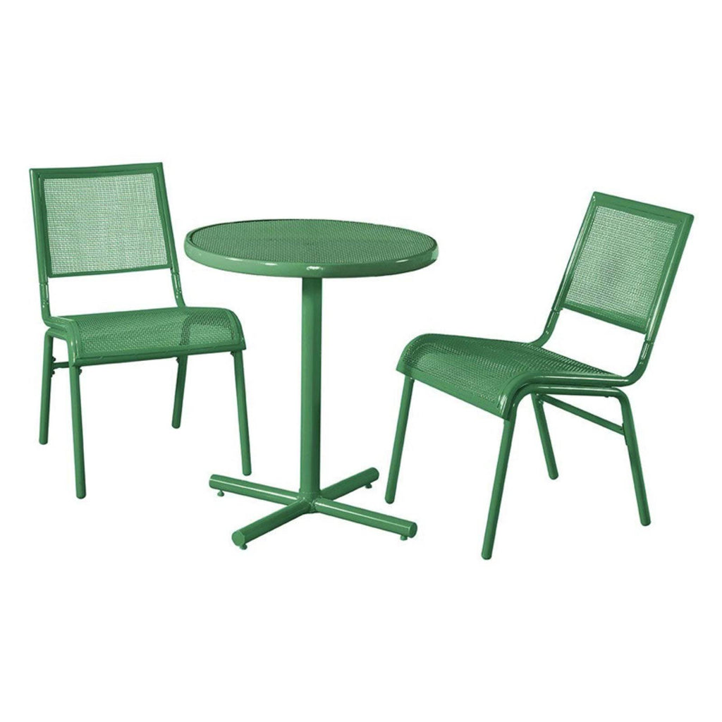 Green 3 Piece Bistro Patio Set X546