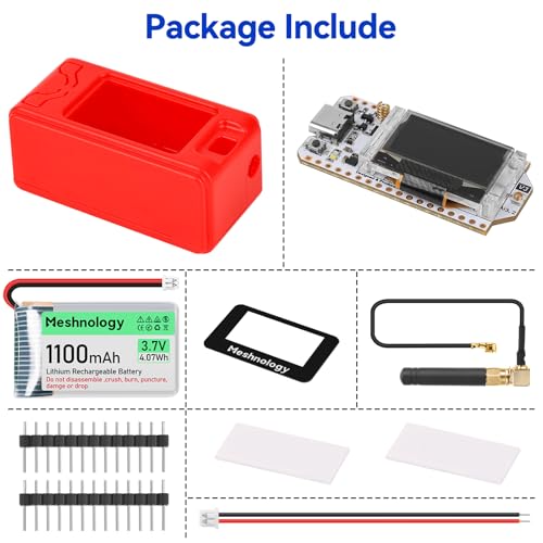 ESP32 LoRa V3 Development Board 4-in-1 Set with 915MHz Antenna E128