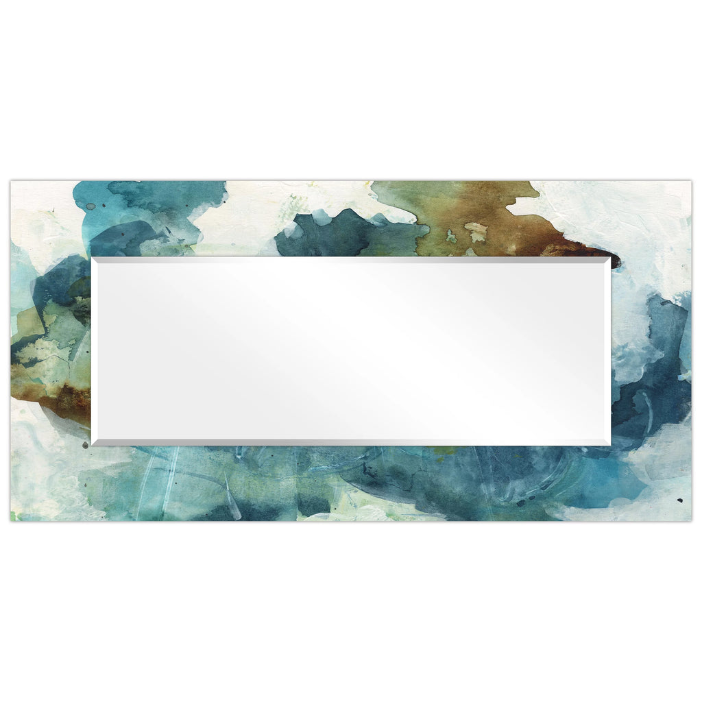 Blue Sky Rectangular Beveled Mirror Tempered Art Glass 72" x 36" N9708