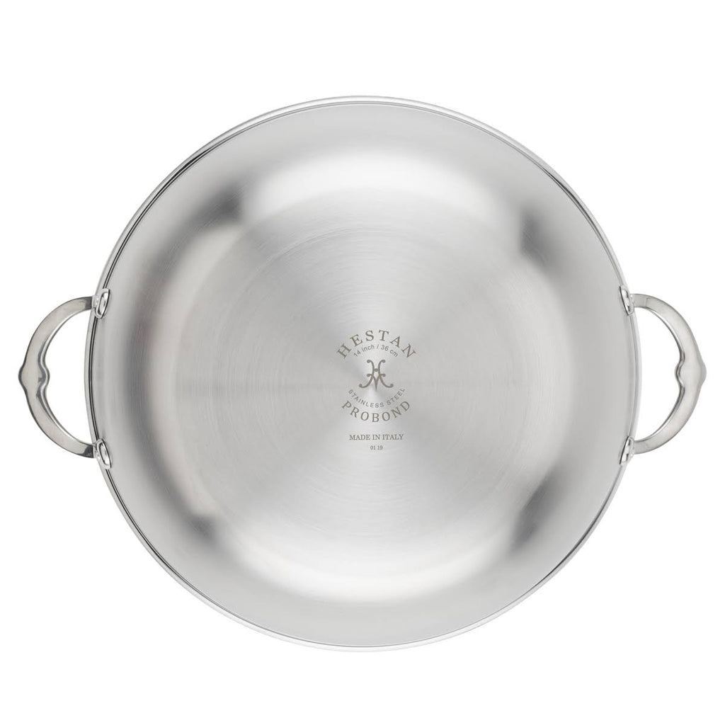 Forged Stainless Steel Wok B90043