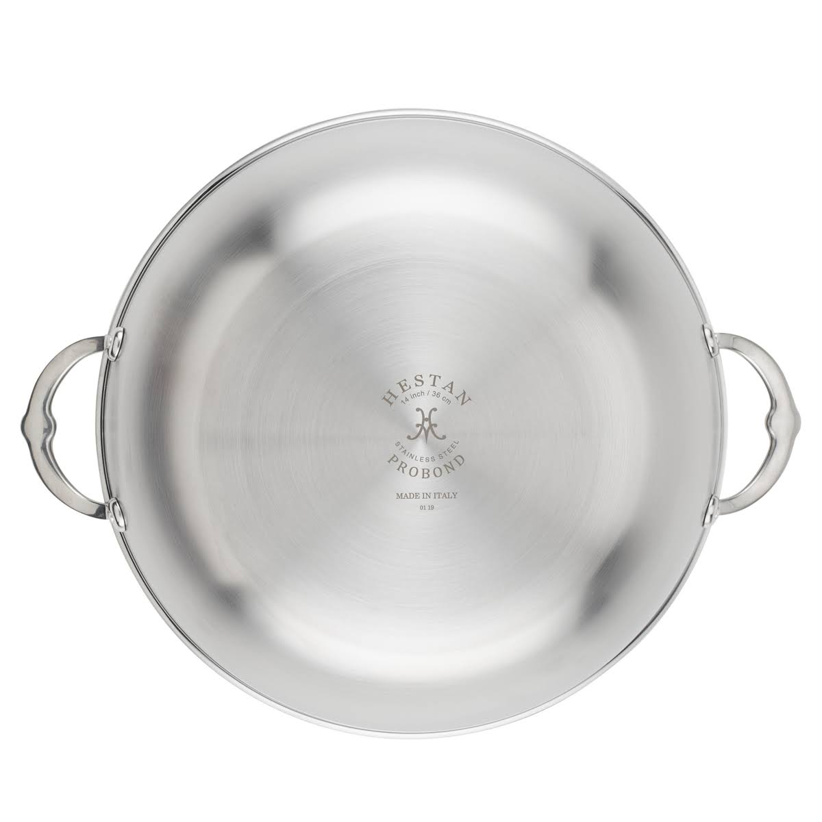 Forged Stainless Steel Wok B90043