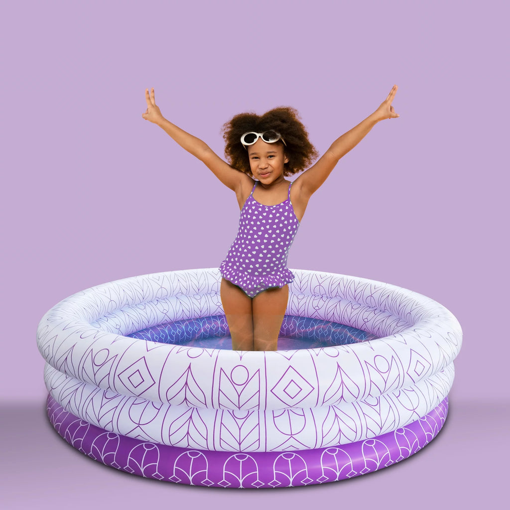 Inflatable 5.5ft 3 Ring Adult Pool M191845