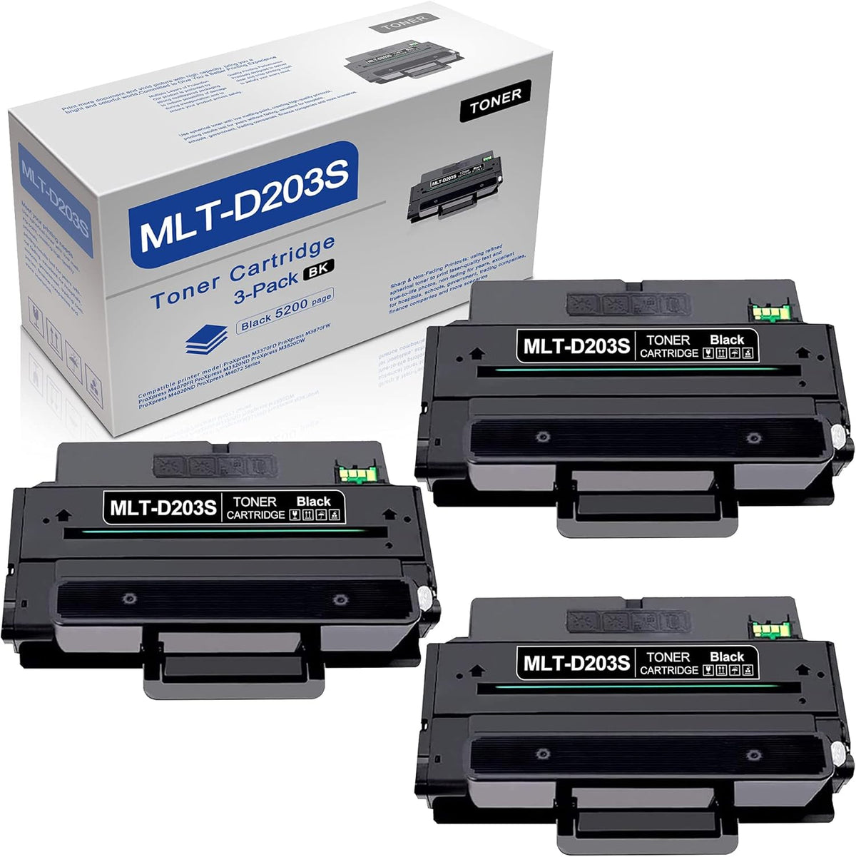 3 Pack Black Toner Cartridge J9108