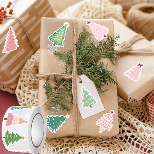 500Pcs Christmas Tree Stickers O254