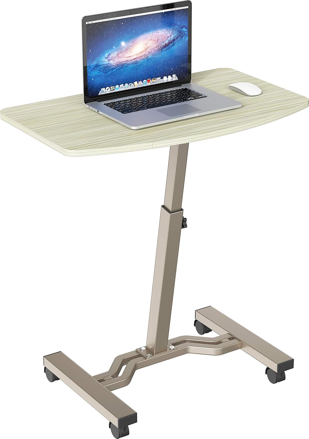 Height Adjustable Mobile Laptop Stand Desk Rolling Cart V42675