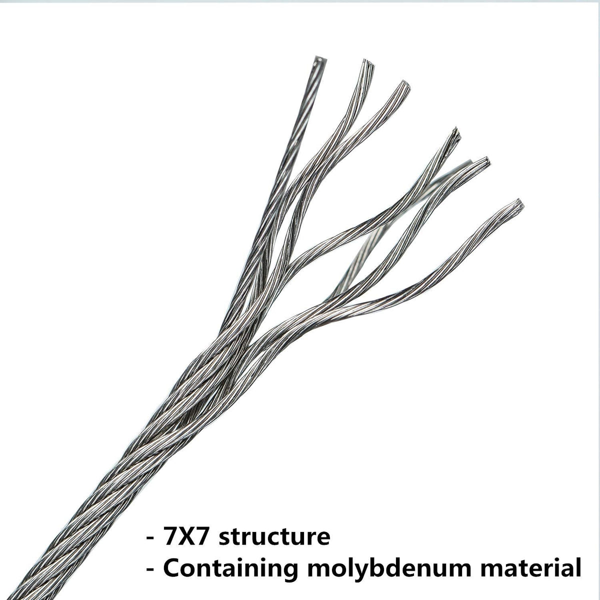 Stainless Steel Cable Wire Rope 7x7 400FT P939599