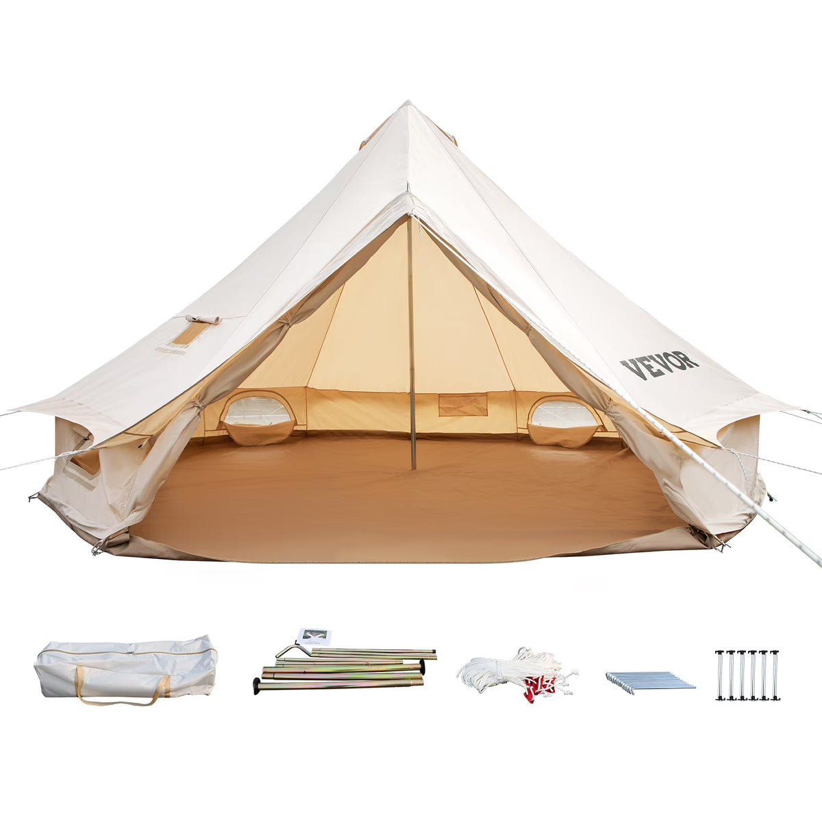 Canvas Wall Tent With Stove I632
