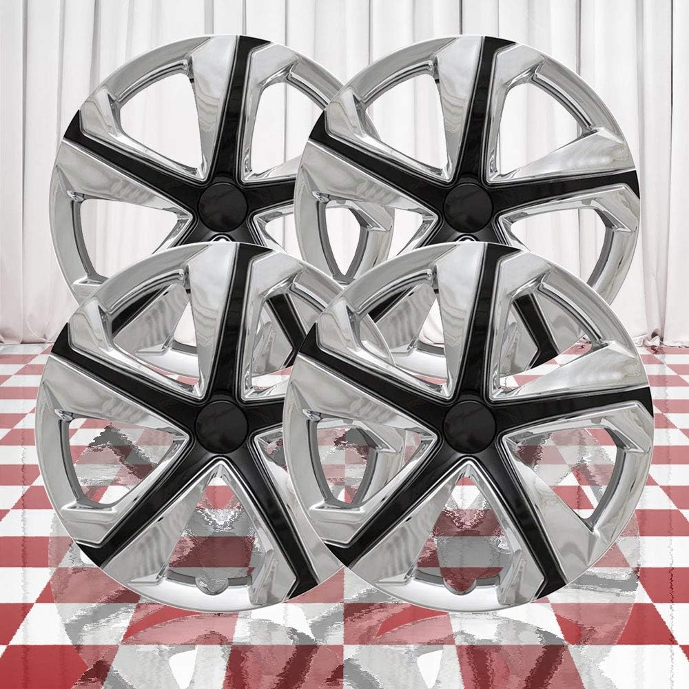 Set of 4 Chrome Silver 5 Spoke 16" Wheel Covers E649