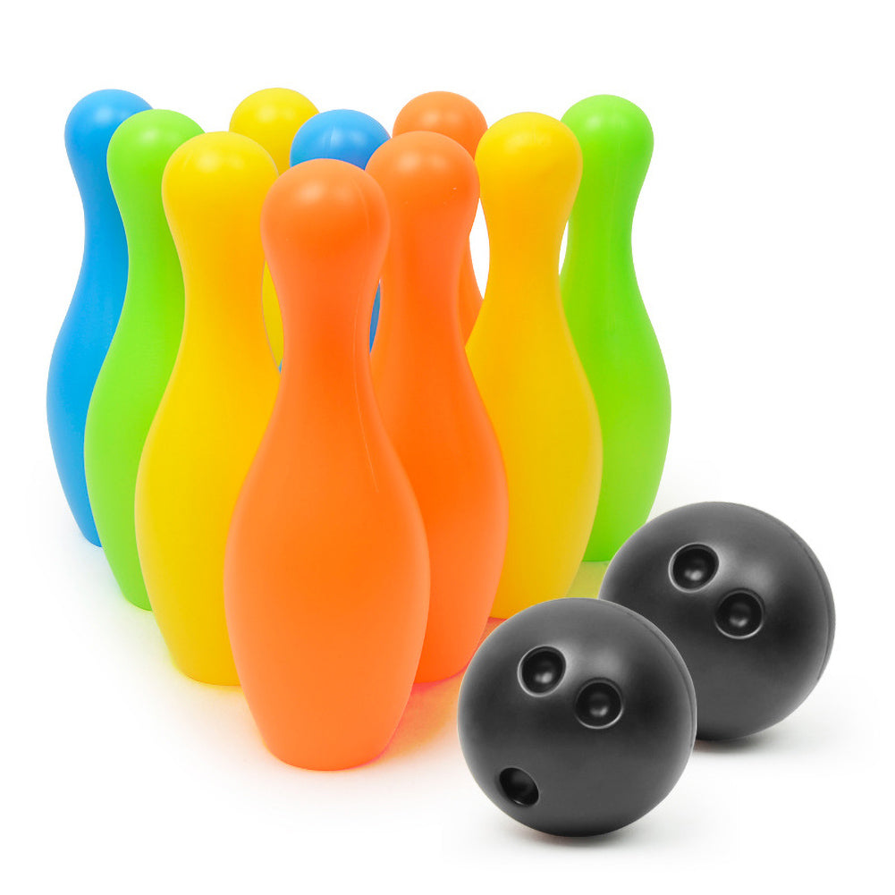 Colorful Bowling Pins Balls Indoor Puzzle Game Kids Educational Toy C92945