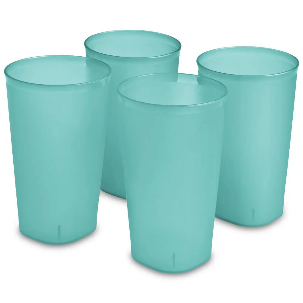 Set of 4 Plastic Tumblers 20 Ounce G12834