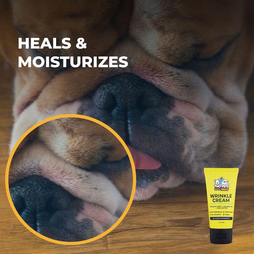 2 Oz Wrinkle Cream and 50 Wrinkle Wipes for Bulldogs V397