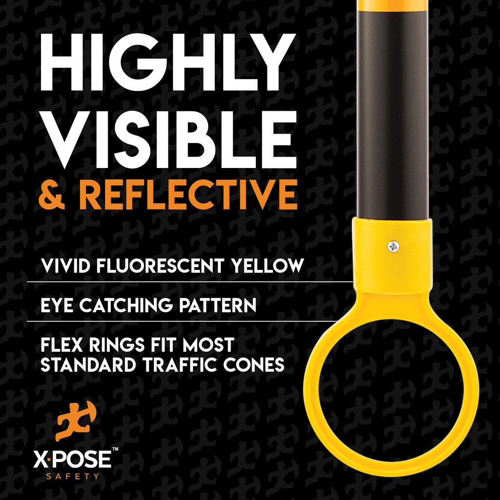 Yellow and Black Retractable Safety Barrier Barricade I3290