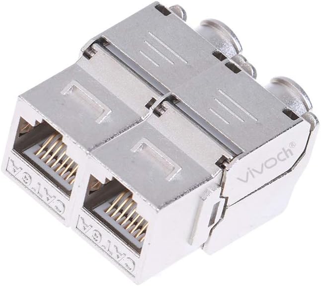 10 Pcs Cat7 Shielded Tool-Less Keystone Jack F958