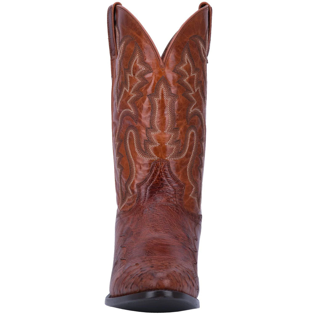 Cognac Ostrich Boots P55510