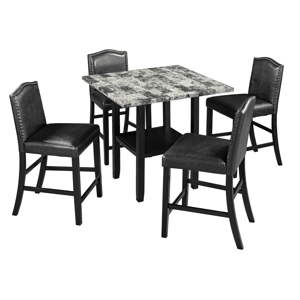 5 Piece Dining Set with 4 Chairs X7027