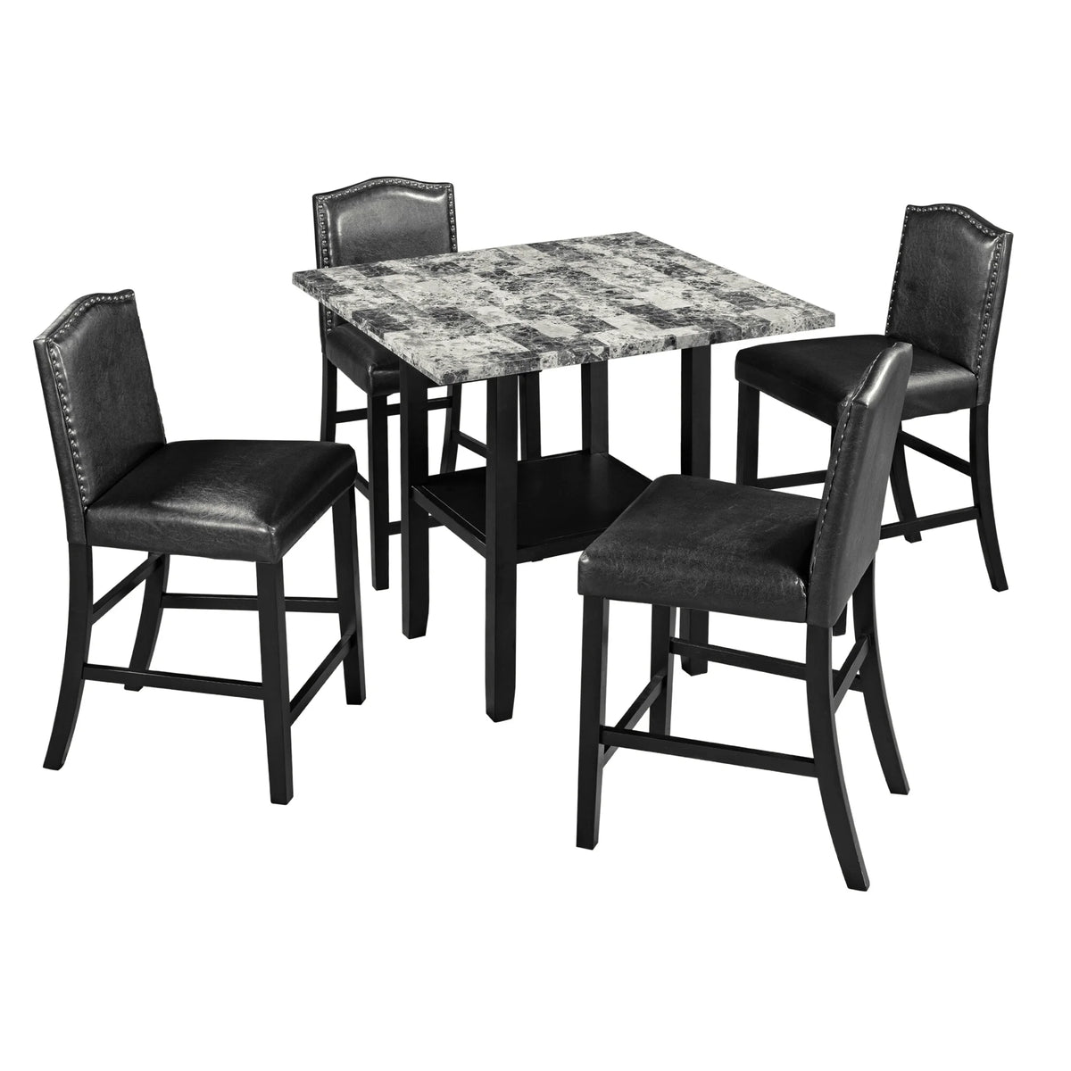 5 Piece Dining Set with 4 Chairs X7027