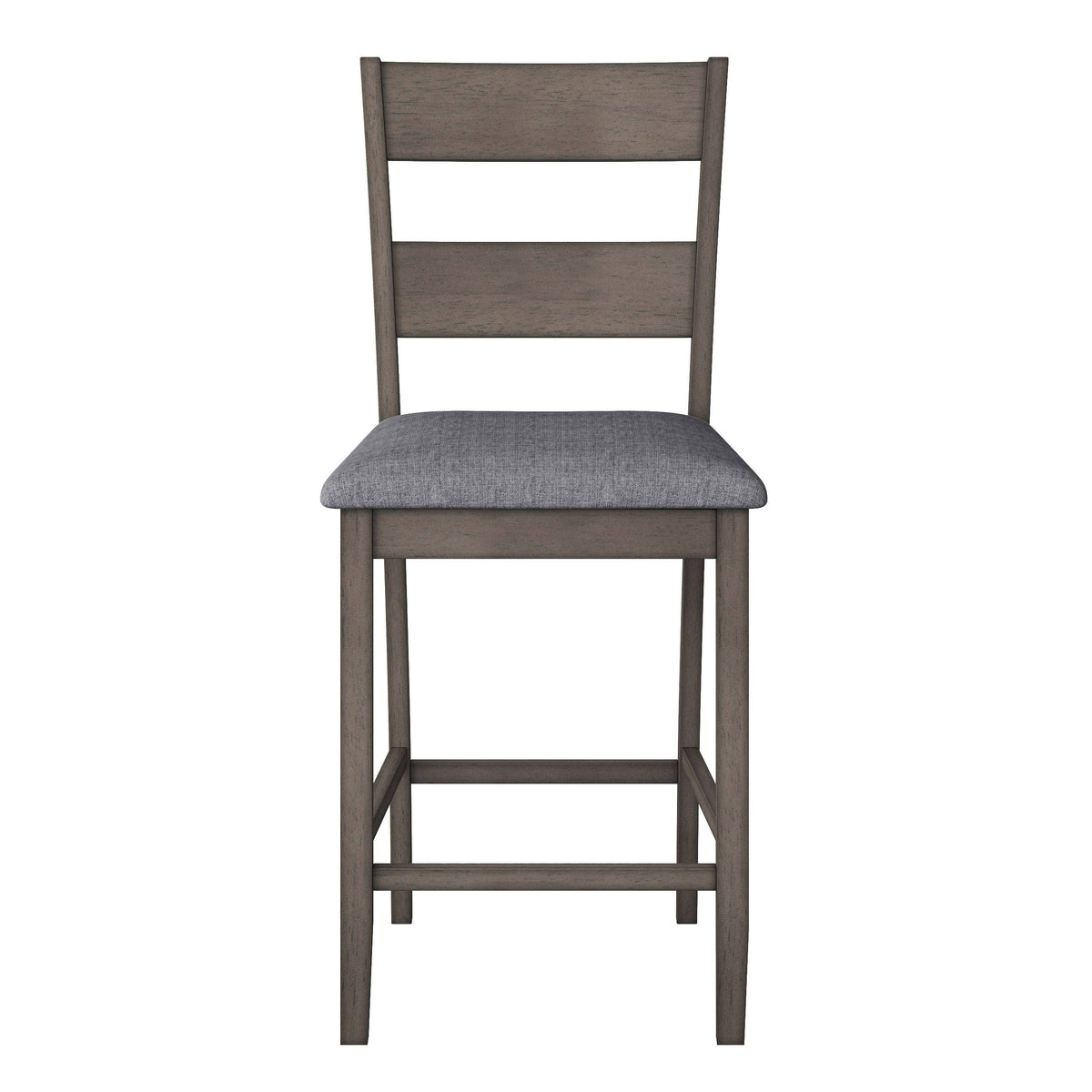 Washed Gray Counter Height Dining Chair Set of 2 Y30494
