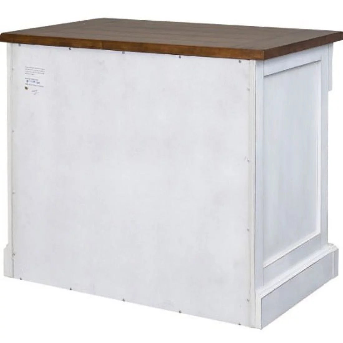 White 3 Drawer Rustic Wood File Cabinet M2890