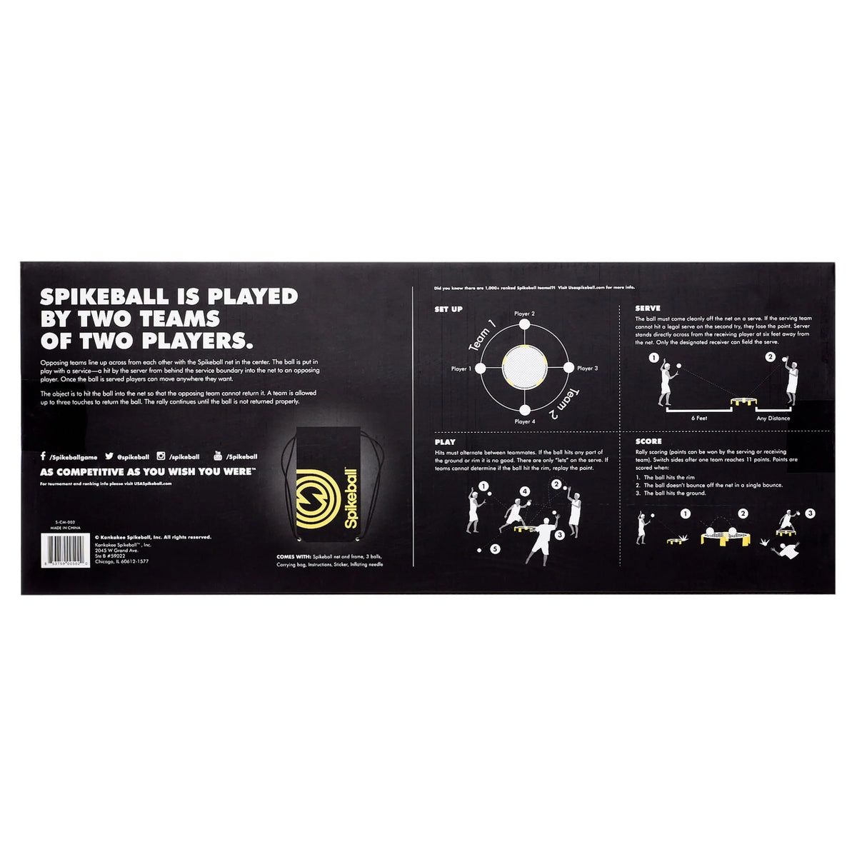 Portable Foldable 3 Ball Kit with Adjustable Net P211950