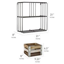 Farmhouse Shelf Organizer with Storage Bins K16550