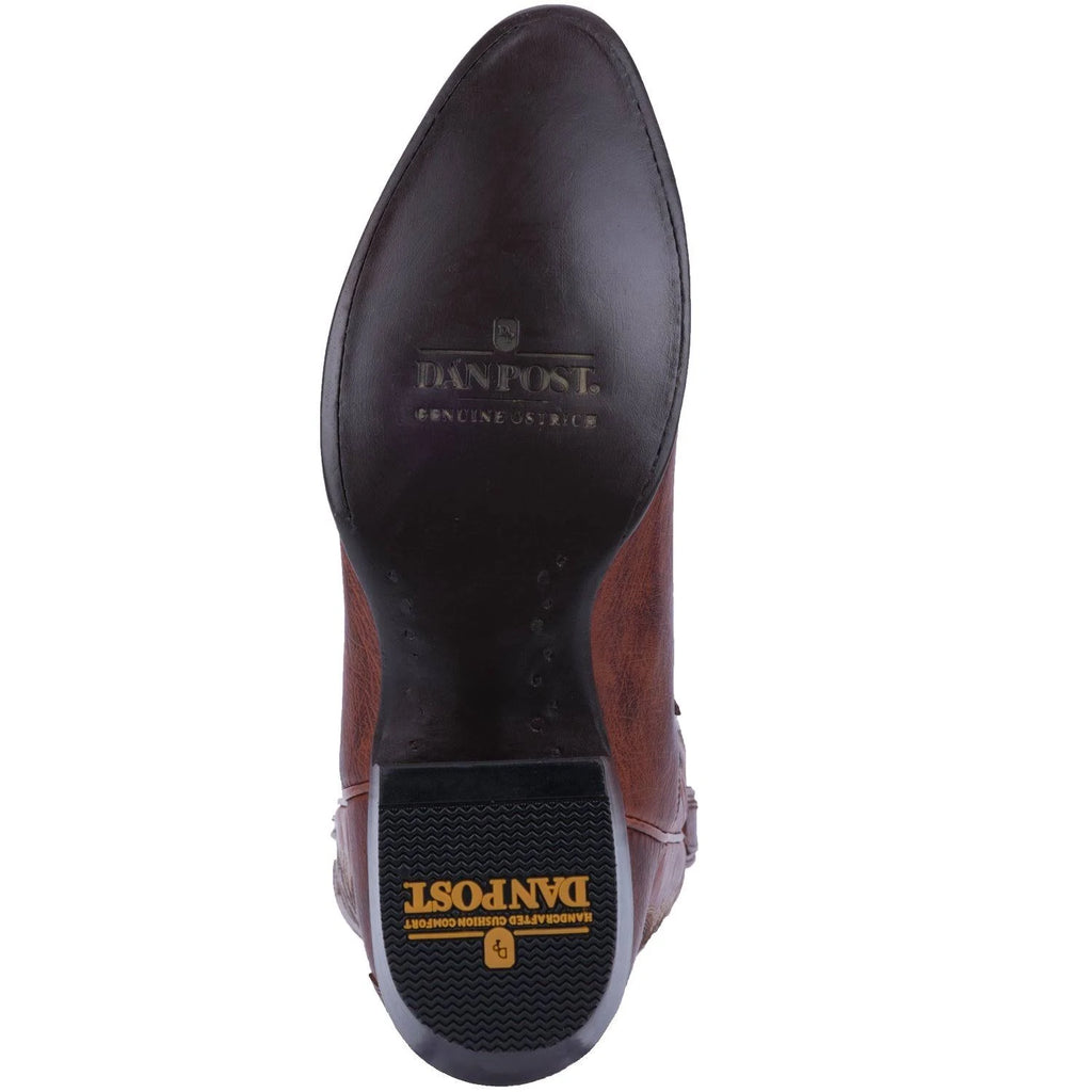 Cognac Ostrich Boots P55510