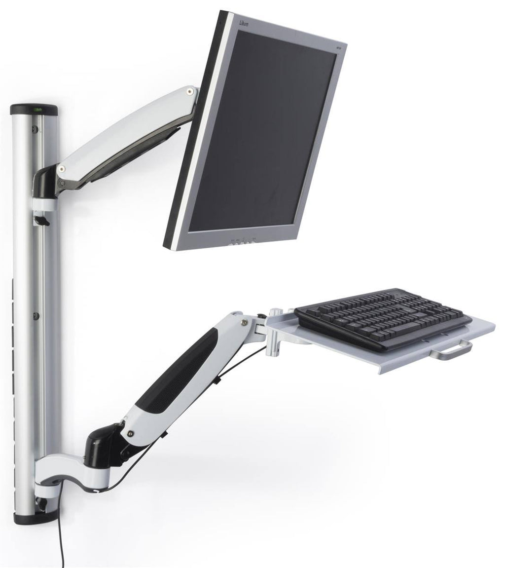Aluminum Adjustable Height Monitor Desk Mount Stands H662