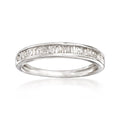 Baguette Diamond Ring in Sterling Silver C80001