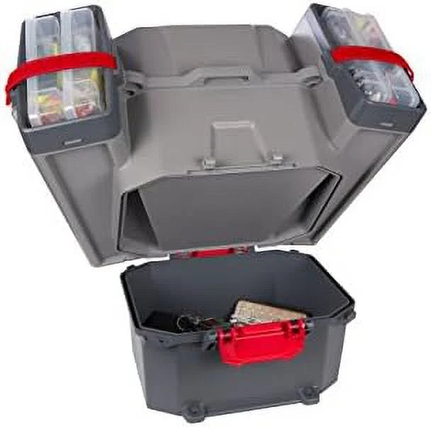 Grey/Red Tackle Box And Bait Storage Y203579