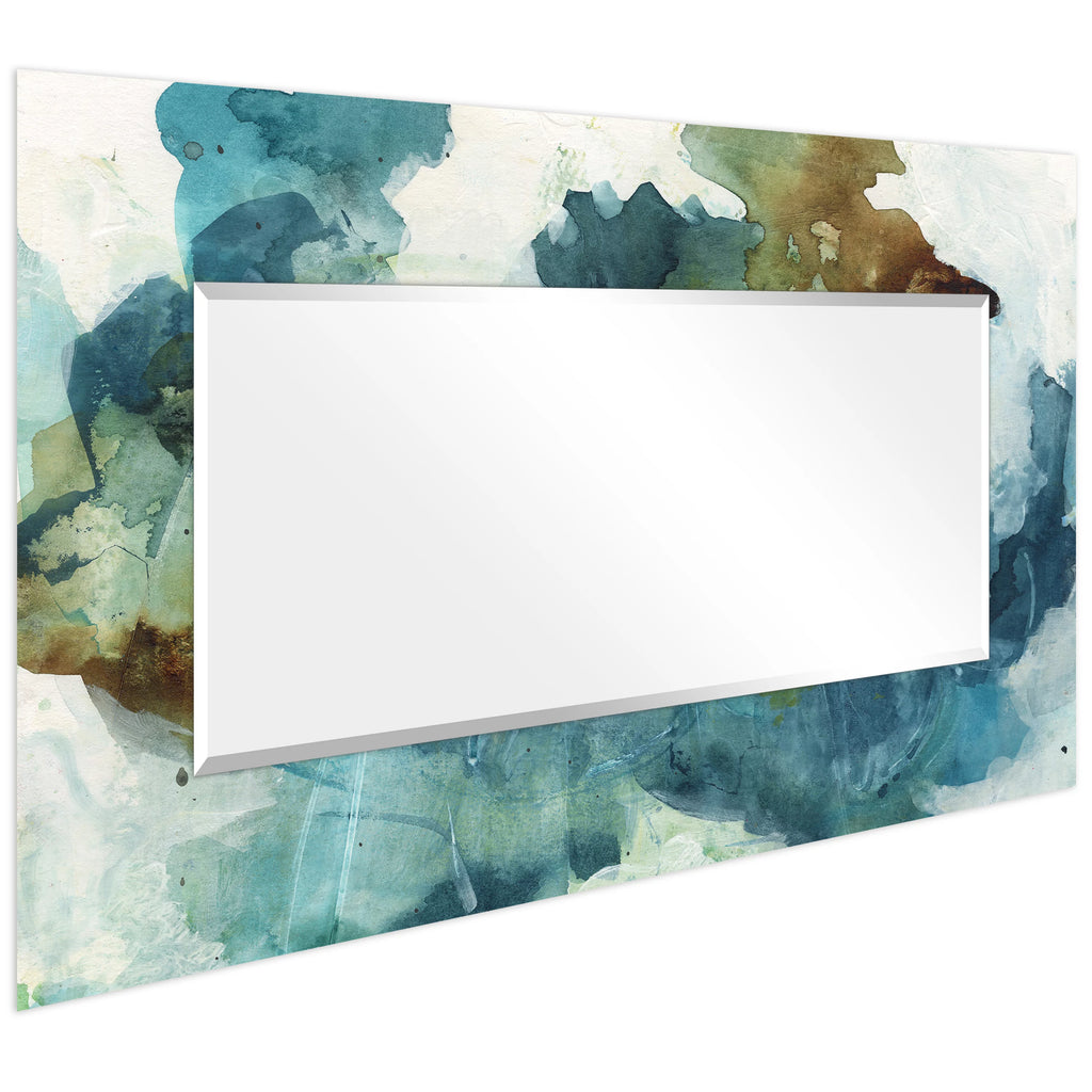 Blue Sky Rectangular Beveled Mirror Tempered Art Glass 72" x 36" N9708