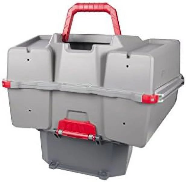 Grey/Red Tackle Box And Bait Storage Y203579