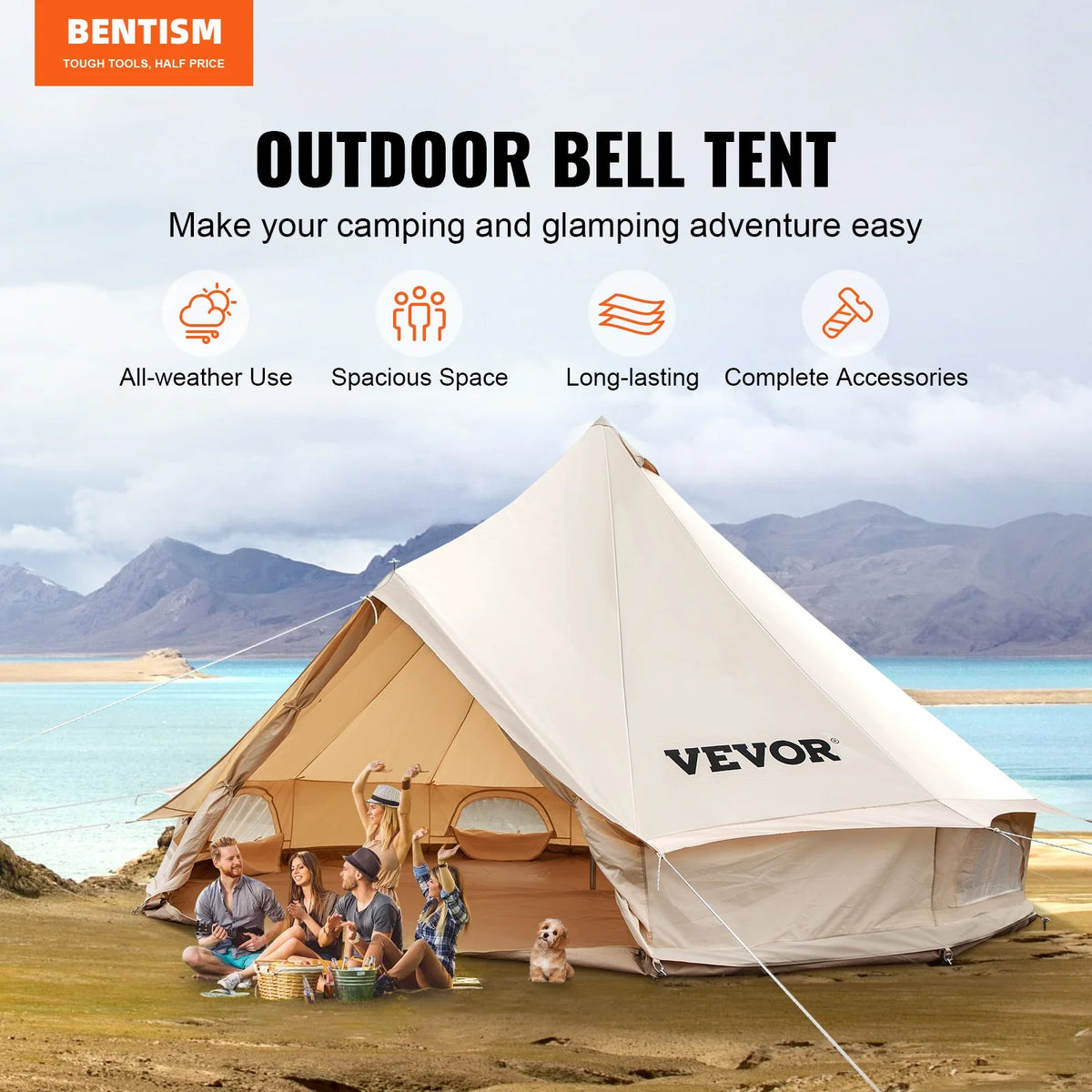 Canvas Wall Tent With Stove I632