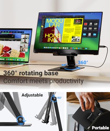 15.6 Inch FHD IPS Portable Monitor with Adjustable Stand U48451