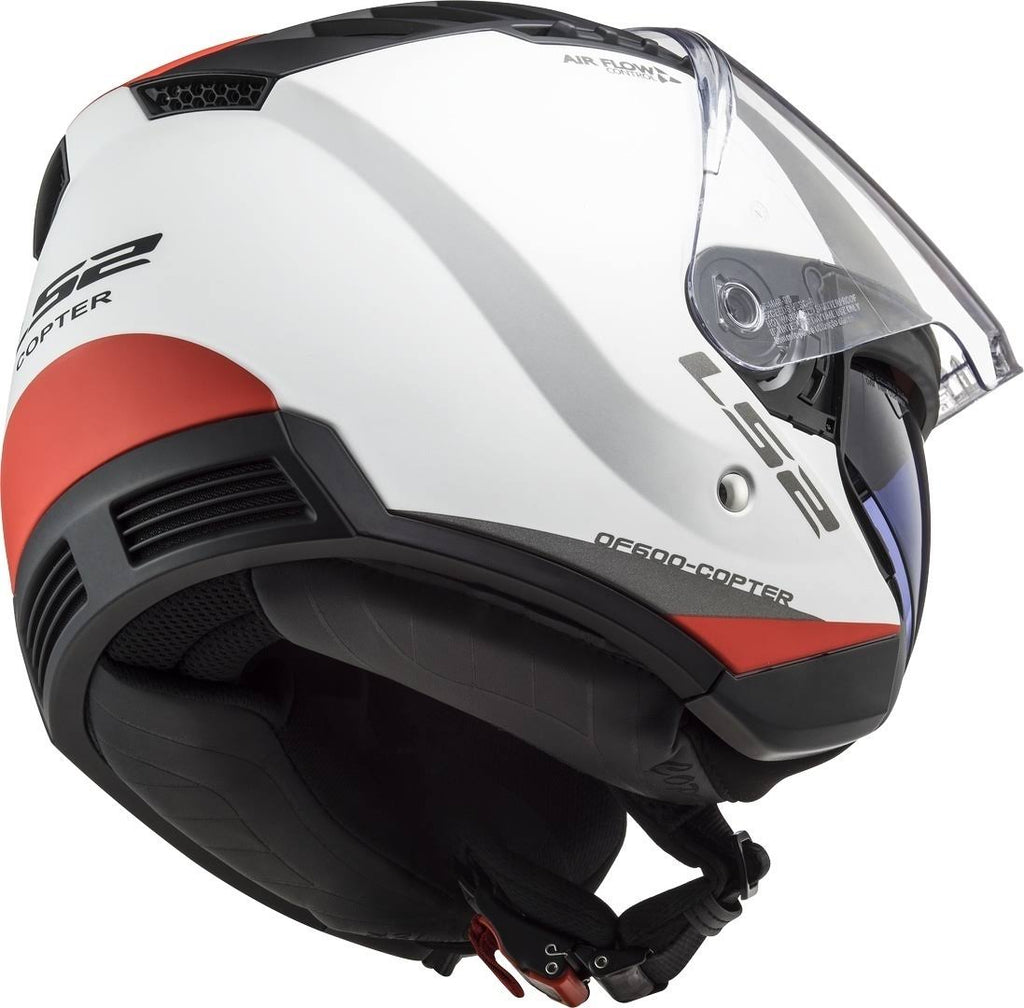 Matt White / Red Helmet Size XXL B50311