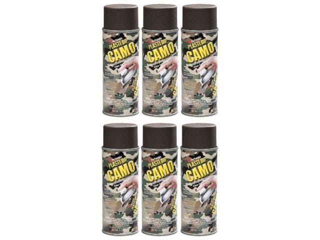 Camo Brown Rubber Spray 6 Pack L20146