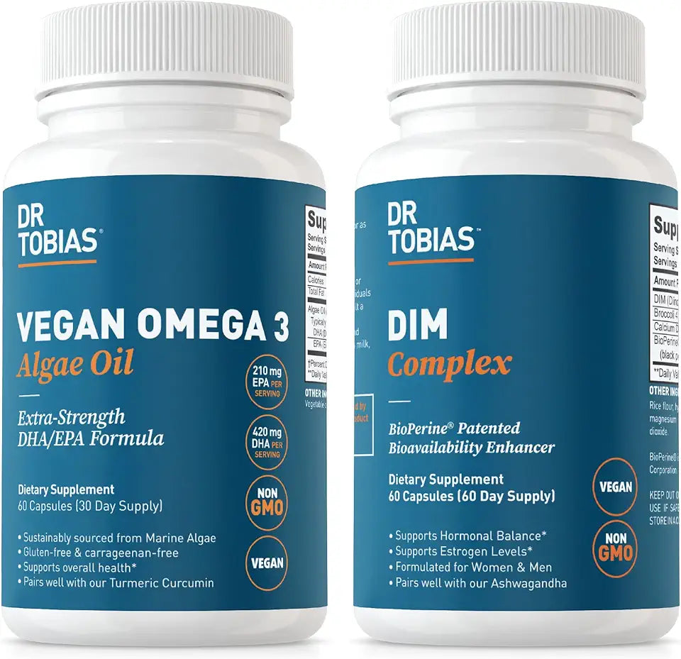 Vegan Omega 3 Algae Oil and DIM Complex V661