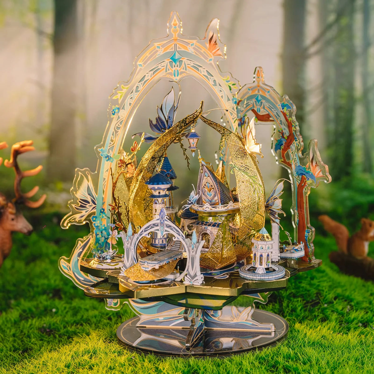 3D Metal Model Kits Fairy Castle Cinderella Princess DIY Kits J217