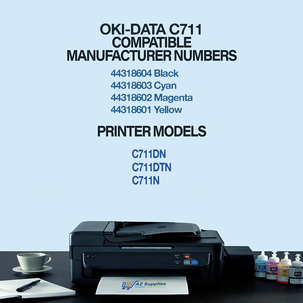 Compatible Toner Cartridge 4-Packs for Okidata Oki C711 B99589