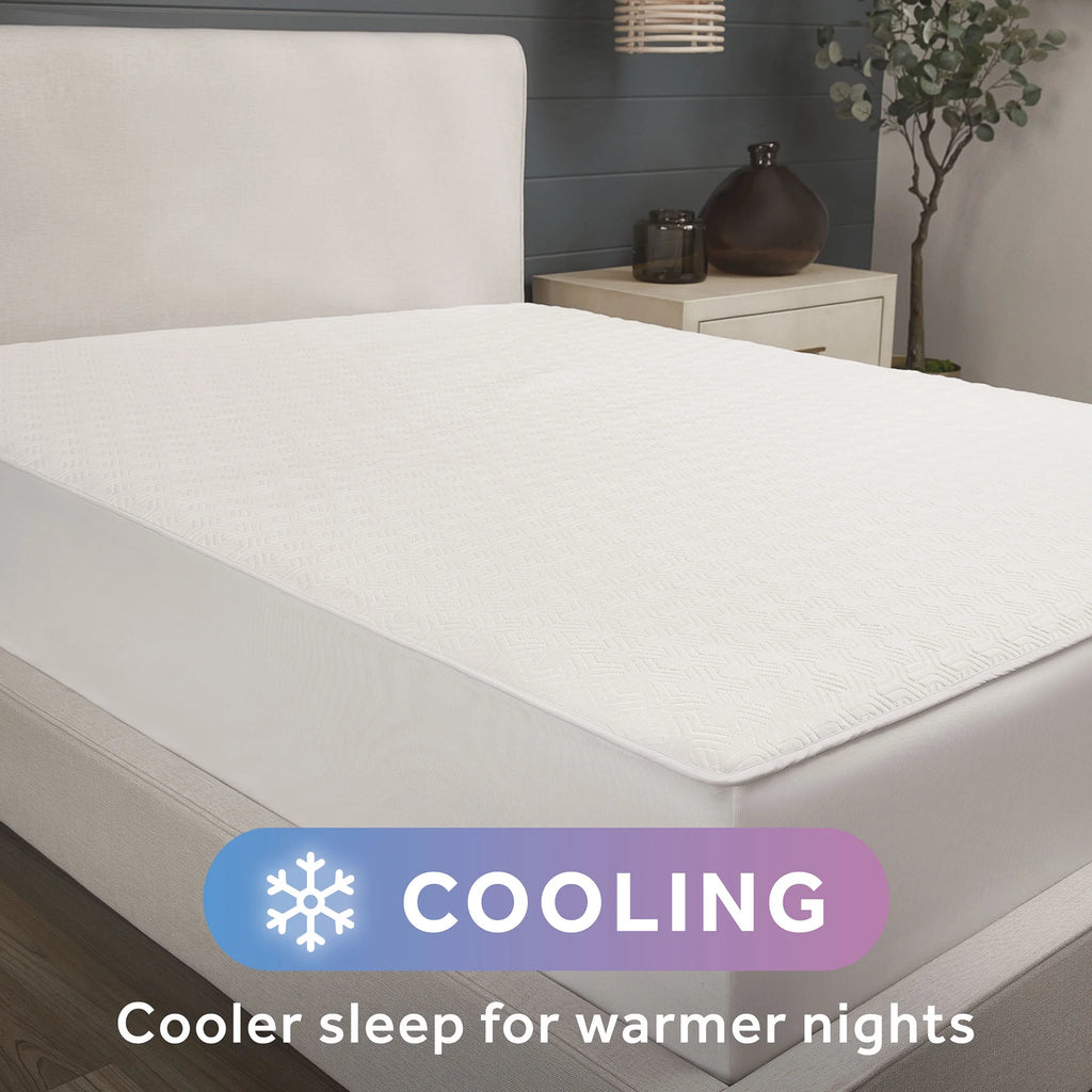 2-in-1 Reversible Heated and Cooling Mattress Pad Queen Size O4608