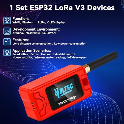 ESP32 LoRa V3 Development Board 4-in-1 Set with 915MHz Antenna E128