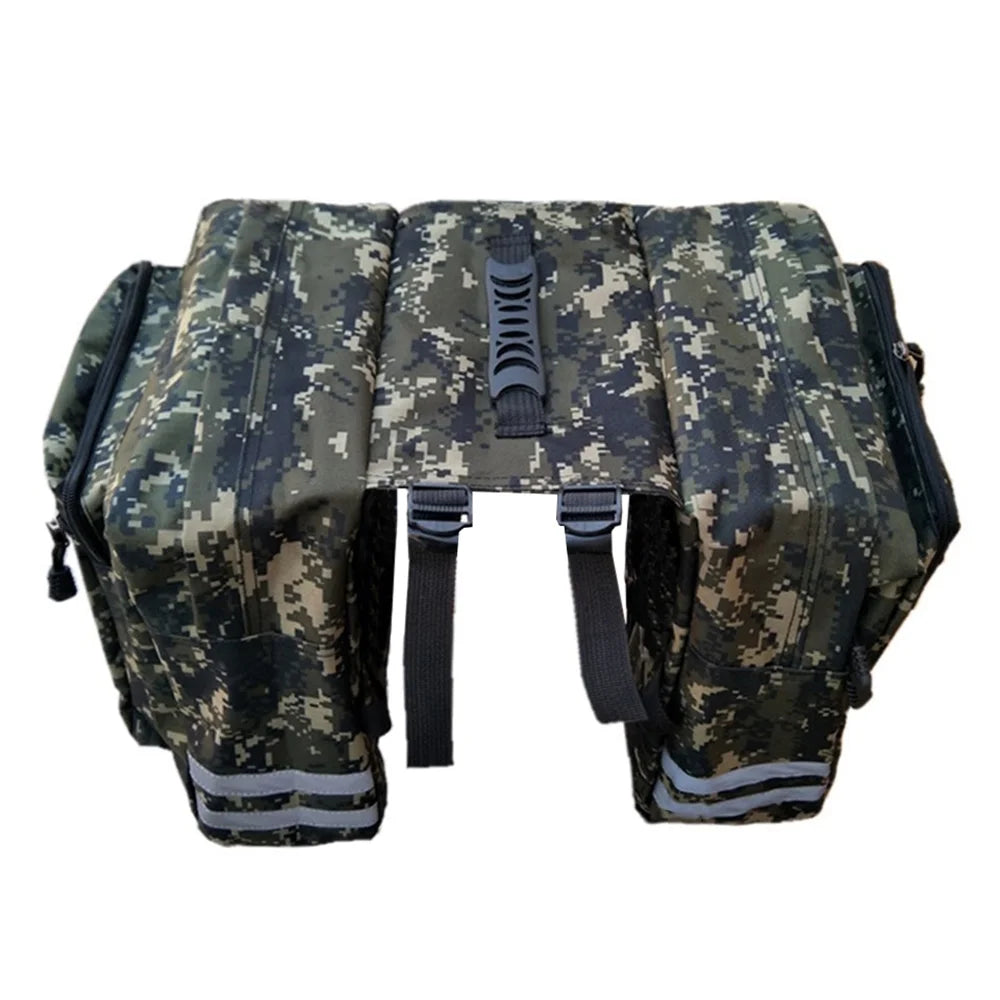 Rear Seat Bag Cycling Bike Rack Double Pannier Bag Q4894