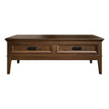 Brown Cherry 2 Drawer Wood Coffee Table D852592