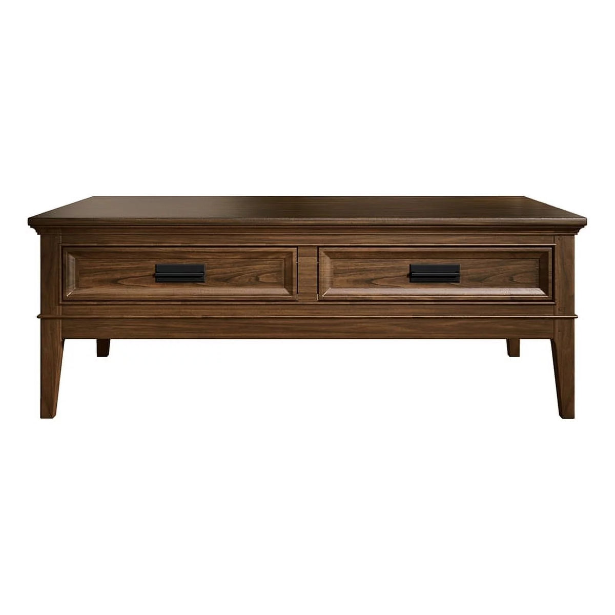 Brown Cherry 2 Drawer Wood Coffee Table D852592