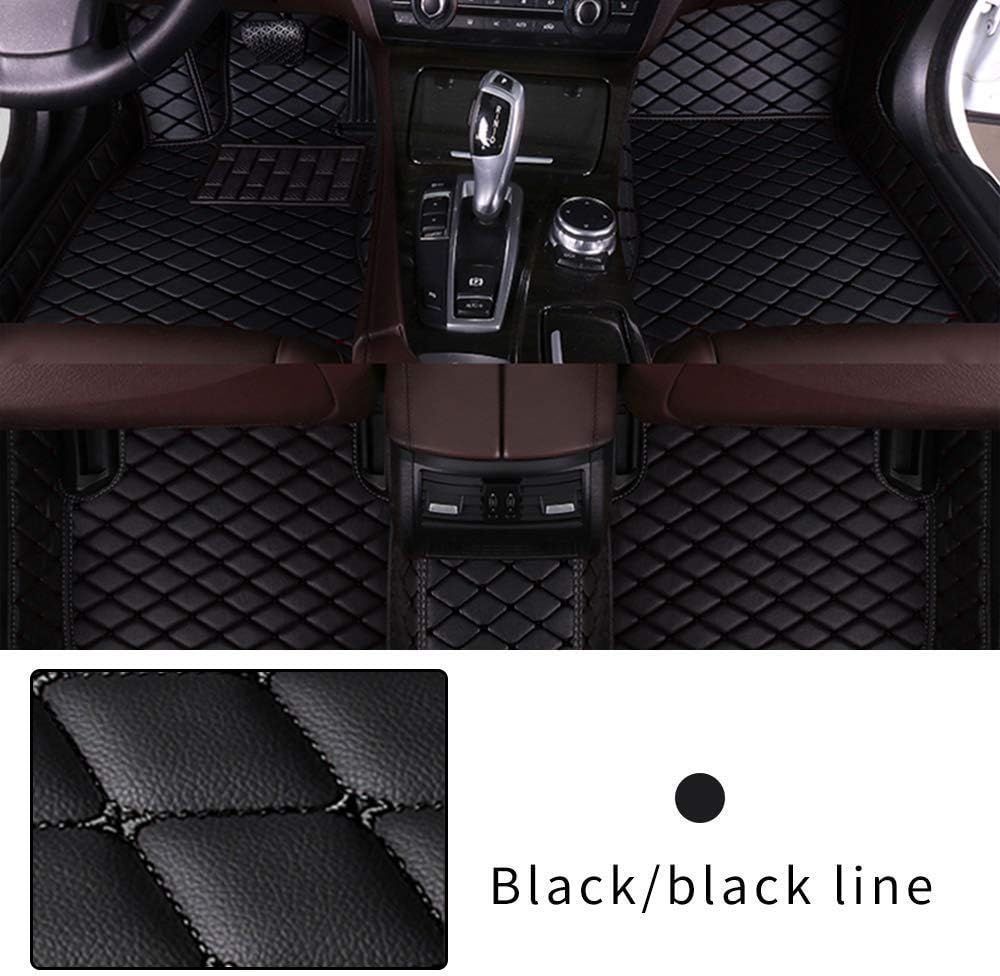 Black Beige Heavy Duty XPE Leather Car Floor Mat H320731