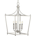 4 Light Foyer Brushed Nickel F9062