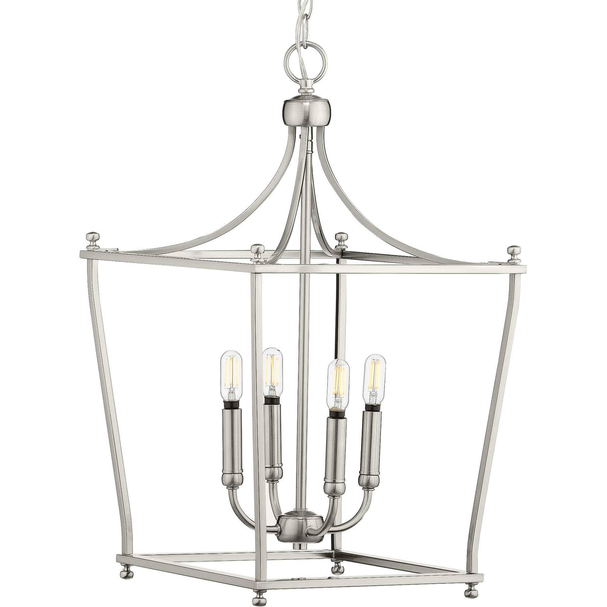4 Light Foyer Brushed Nickel F9062